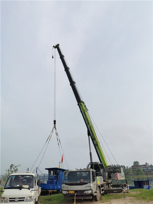 佛坪县桥梁建设吊装案例